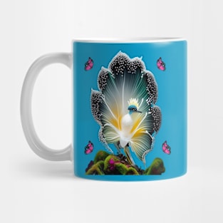 Shirt With Bird, Butterflies, And Floral Mug